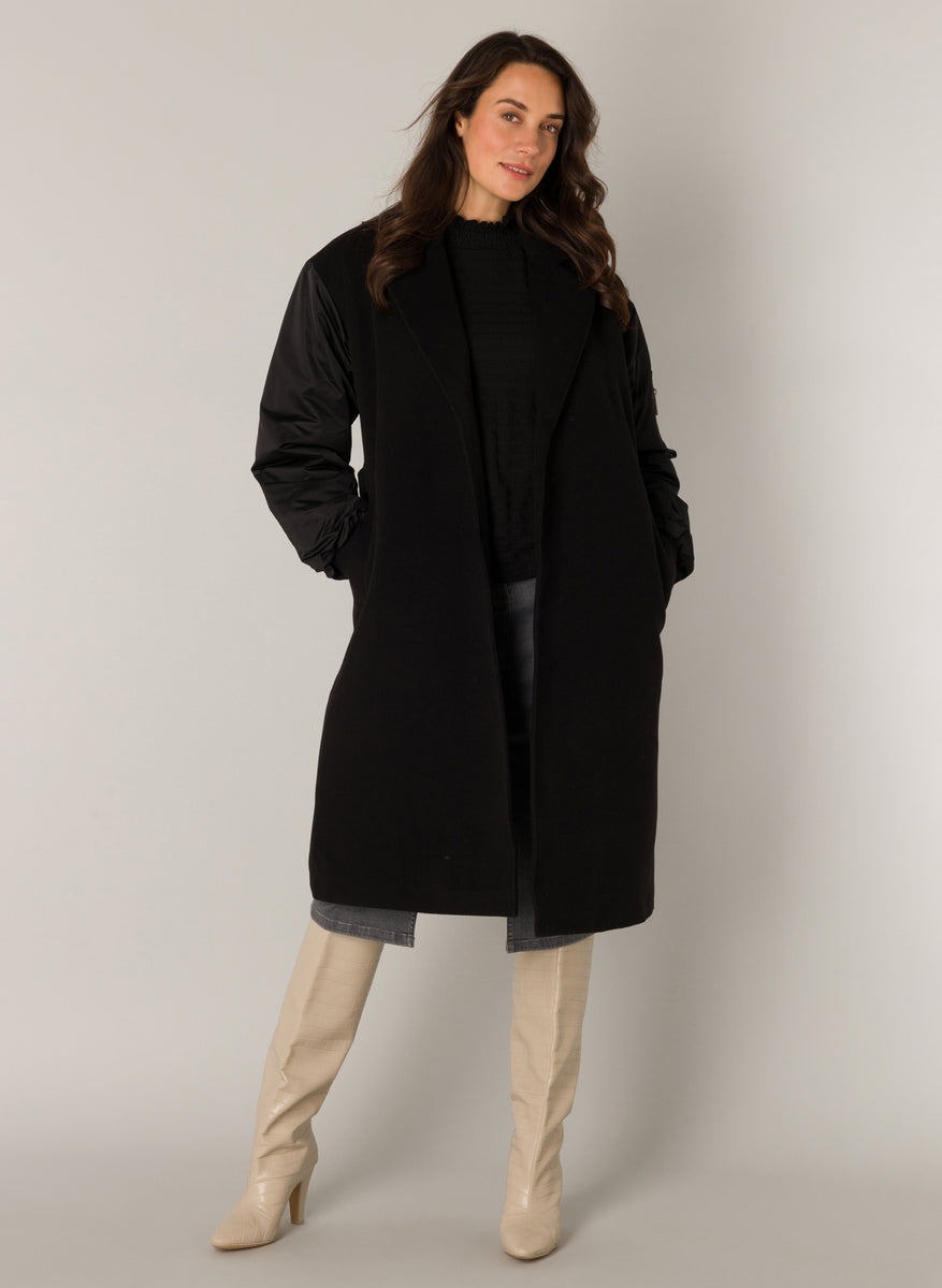 【未使用】「BLACK RUDE NIGHT」 MODS COAT 0004714-1000-Black-model-