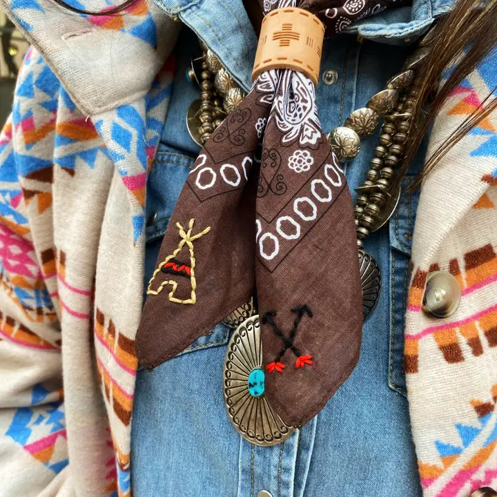 Embroidered Bandanas Six Options – Montana Rustic Accents