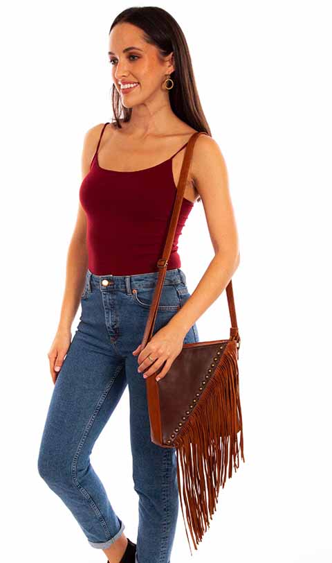 Scully Women's Leather Fringe Crossbody Bag