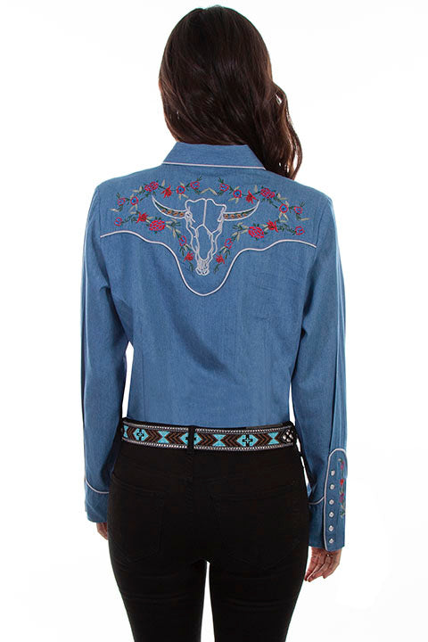 Embroidered Monogram Long Sleeve Denim – Handmade Pieces Co.