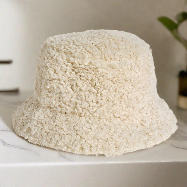 Sherpa bucket hat Nostalgia Reversible Sherpa Bucket Hat – AnotherCottonLab main image 2