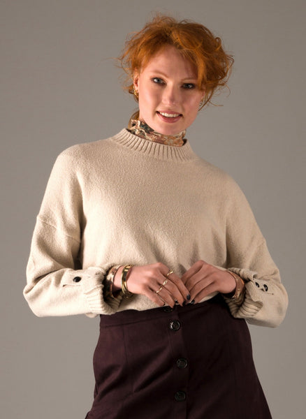 Yest Saskia Soft Sand Or Coffee Sweater
