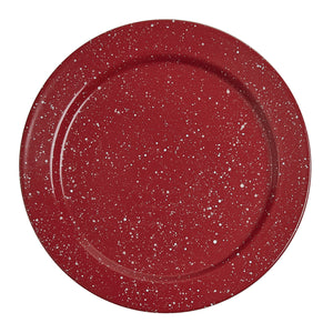 Granite Enamelware Red Salad Plate