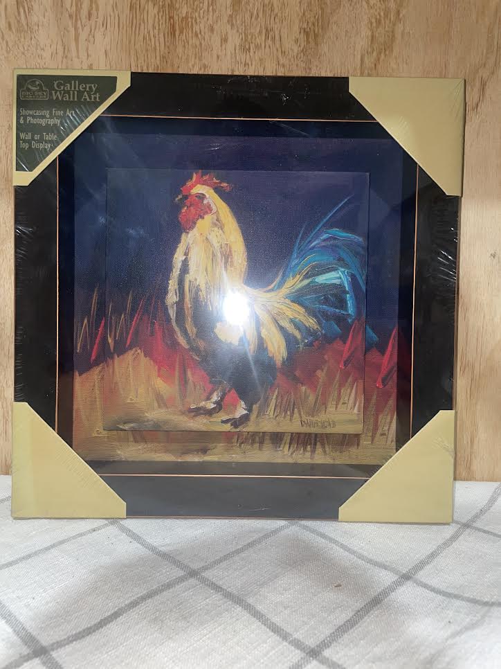 Rooster Shadow Box Art