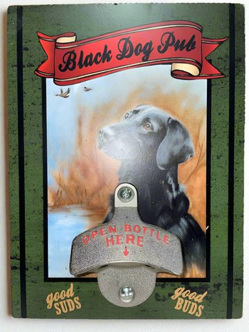 Black Dog Pub Bottle Opener