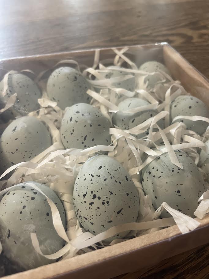 Ceramic Eggs - Blue