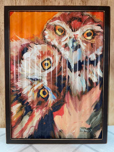 DW Owl Corrugates Metal Art