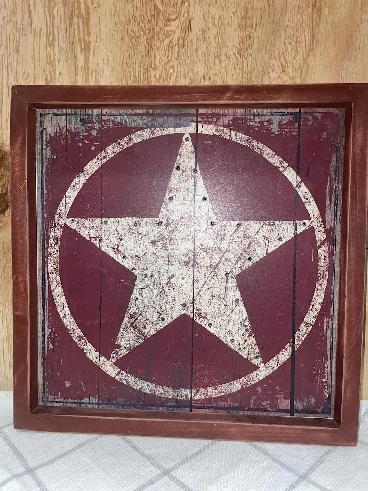 Rustic Star -Lights up