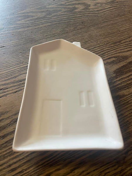 Stoneware House Shape Plate