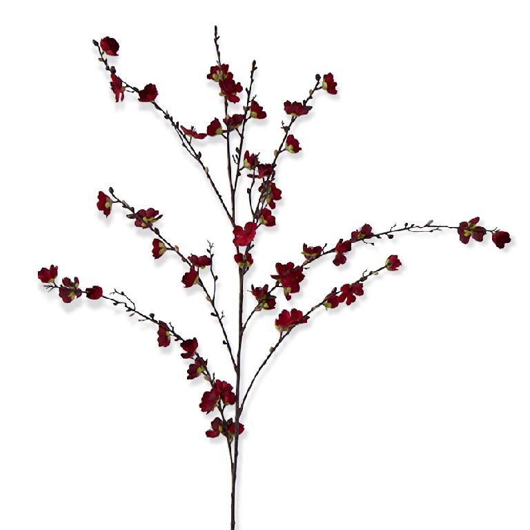 50 INCH RED CHERRY BLOSSOM STEM – Montana Rustic Accents