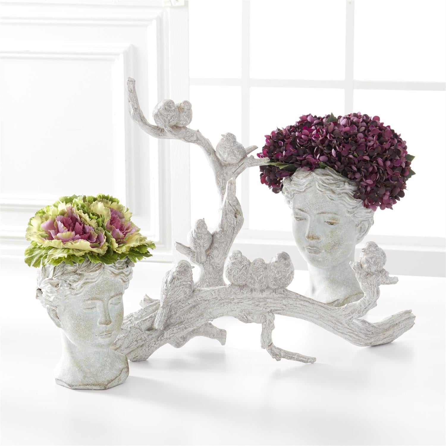 9 Inch Cement Garden Goddess Planter