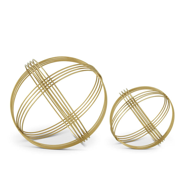 GOLD METAL 12 RING SPHERE 2 Size Options