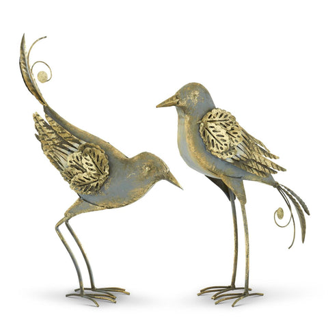 GRAY & GOLD METAL BIRDS 2 Style Options