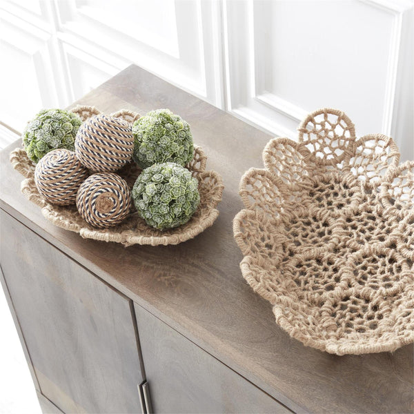 ron Framed Jute Braided Nesting Trays 2 Size Options