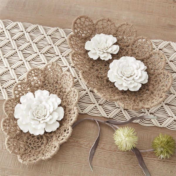 ron Framed Jute Braided Nesting Trays 2 Size Options