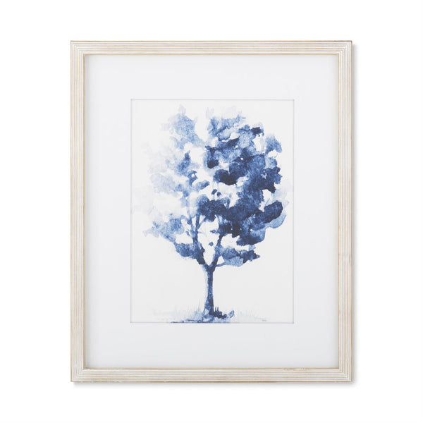 Assorted 23.5 Inch Natural Framed Blue Tree Prints (2 Styles)