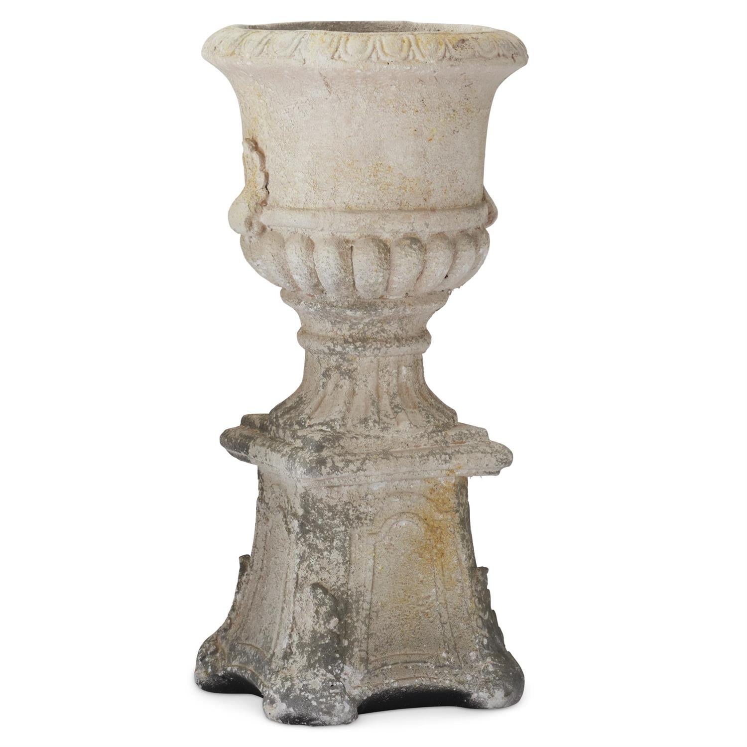 27.5 Inch Weathered Cream Urn