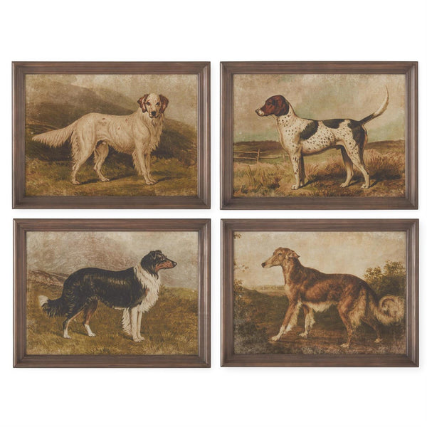 Set Of 4 23.5 Inch Dog Prints (4 Styles)