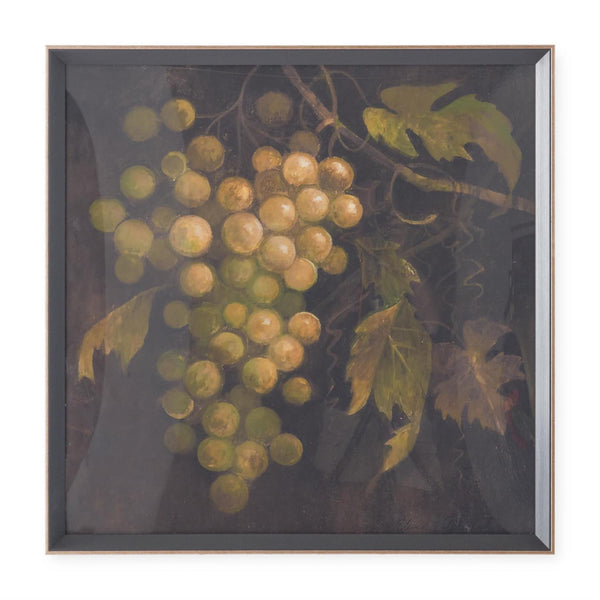 Set Of 4 25 Inch Black & Gold Framed Fruit Prints (4 Styles)