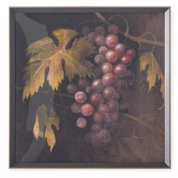 Set Of 4 25 Inch Black & Gold Framed Fruit Prints (4 Styles)