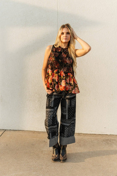 TH201 PAISLEY CUFF JEAN (7 PIECE)