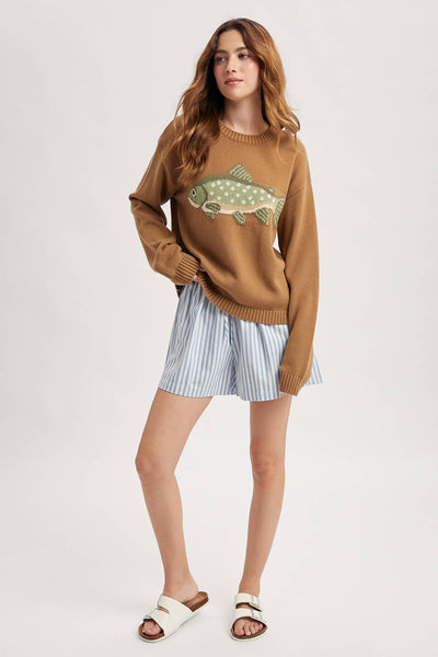 'FISH' SWEATER / WL25-12103