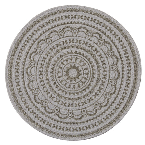 Zuri Mushroom Medallion Printed Round Placement