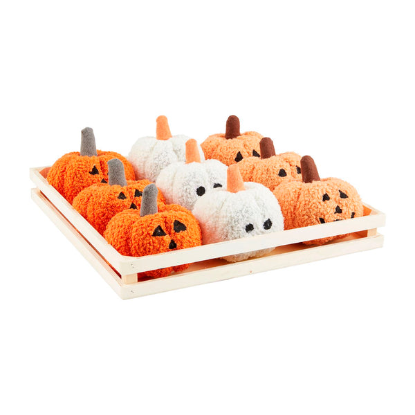 Mini Shearling Pumpkins 3 Color Options