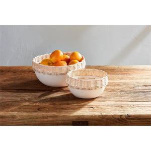 RATTAN RIM BOWL Two Size Options