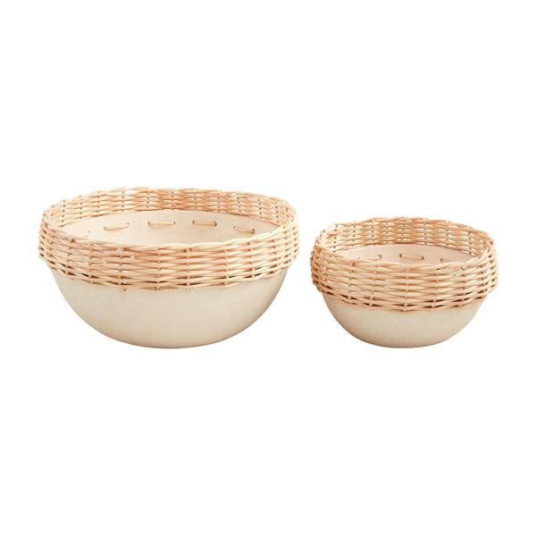 RATTAN RIM BOWL Two Size Options