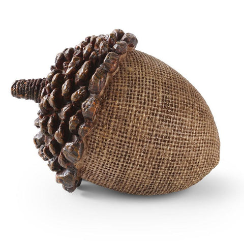 4.5 Inch Light Brown Resin Acorn w/Pinecone Top