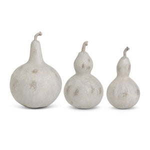 BEIGE GRAY DISTRESSED GOURDS 3 Size Options