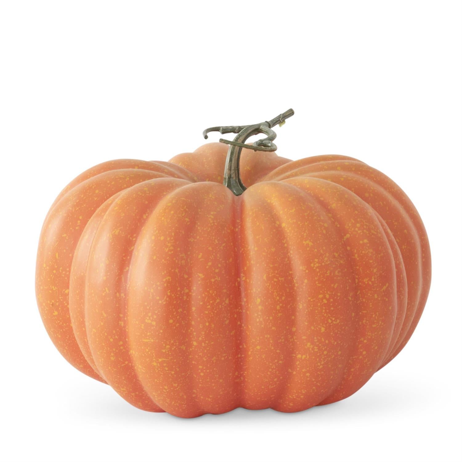 7.75 Inch Orange & Yellow Speckled Pumpkin