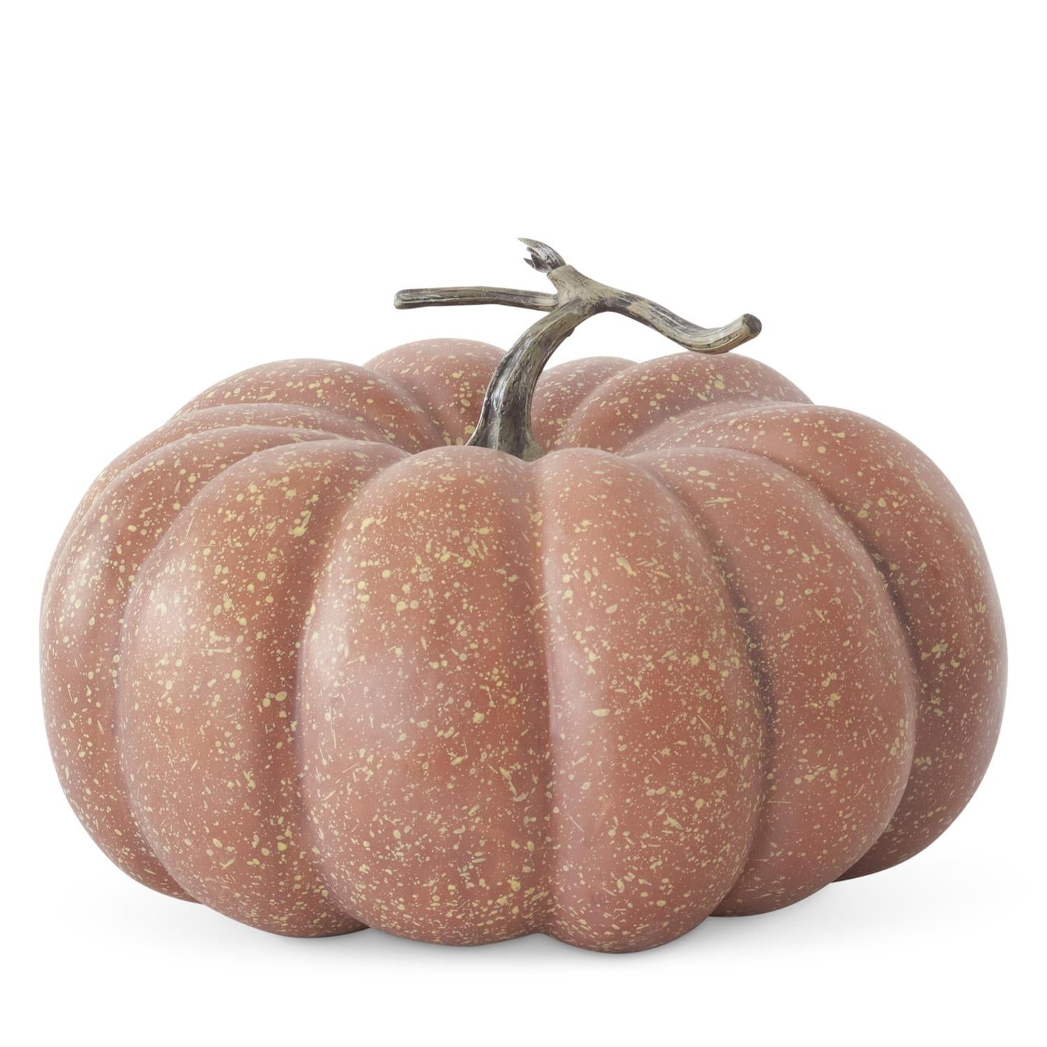 10 Inch Brown & Yellow Speckled Pumpkin