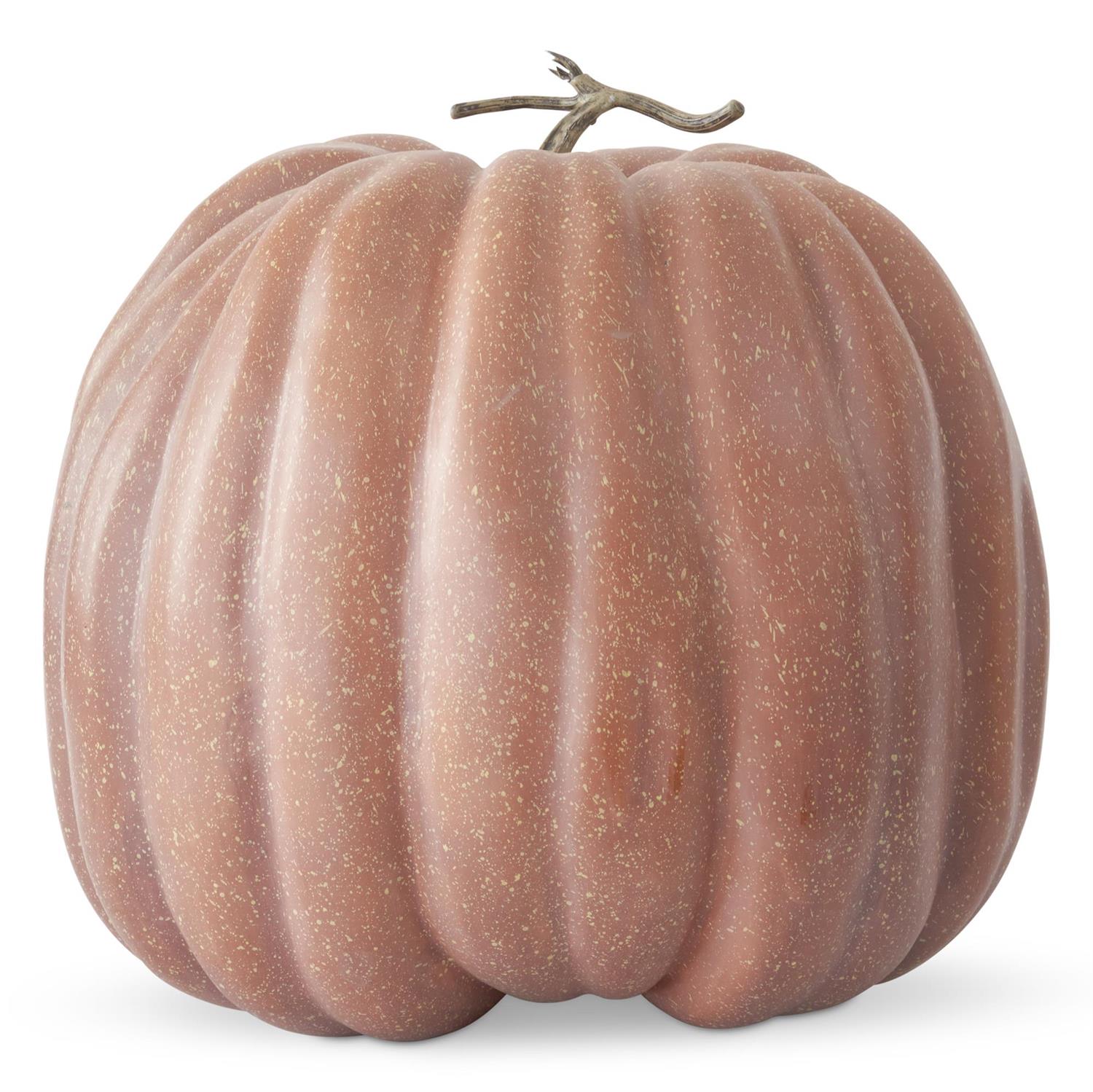 19 Inch Brown & Yellow Speckled Pumpkin