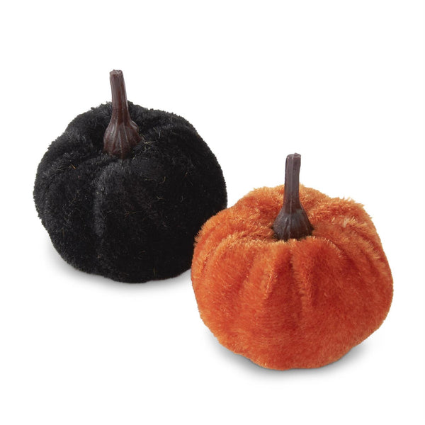 11 Inch Craft Bag of Mini Black & Orange Pumpkins (24pc)