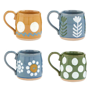 FLORAL DOT MUGS 4 Style Options