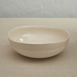 Cream Sandstone Centerpiece Bowl
