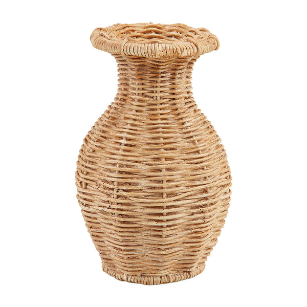 RESIN BASKET WEAVE VASE 3 Size Options