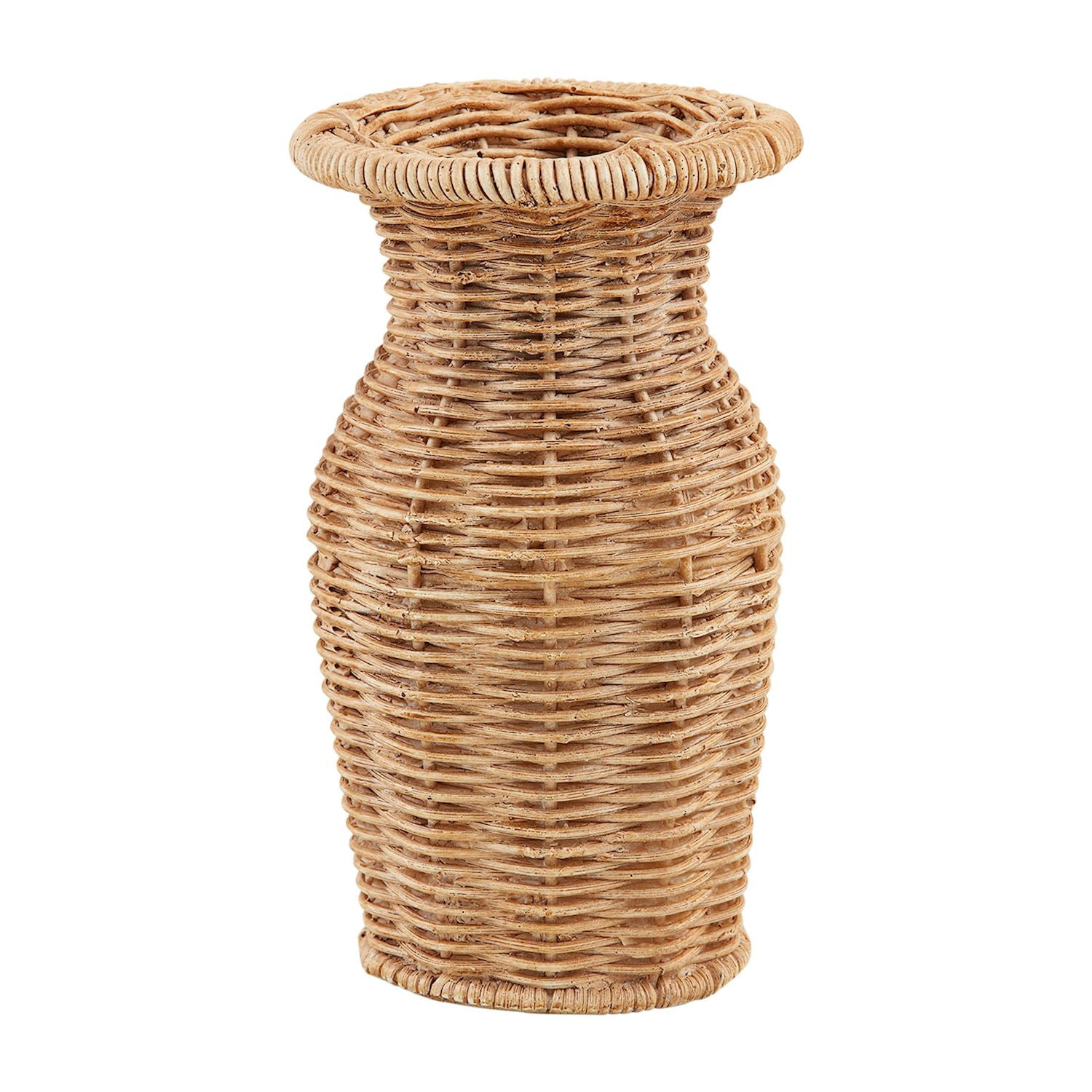 RESIN BASKET WEAVE VASE 3 Size Options