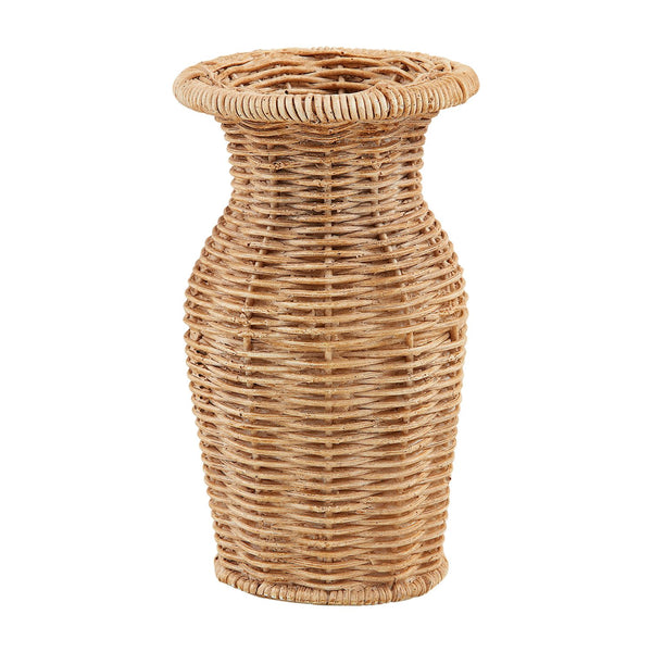 RESIN BASKET WEAVE VASE 3 Size Options