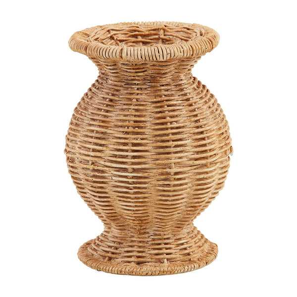 RESIN BASKET WEAVE VASE 3 Size Options