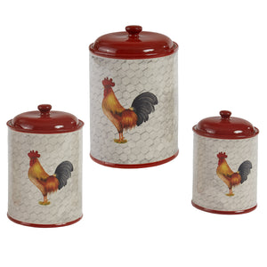 Break Of Day Rooster Canister- Medium