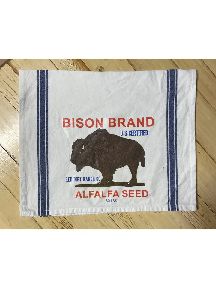 Dish Towel Bison Brand Alfalfa Seed