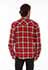 Scully Men's Cotton Plaid Flannel in Red