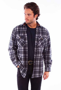 Scully Men's Heavyweight Wool Blend Flannel in Two Colors