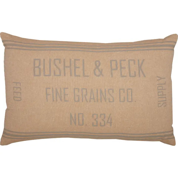 Grace Feed Grain Sack Pillow 14x22