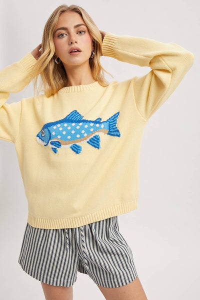 'FISH' SWEATER / WL25-12103