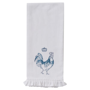 Rooster with Crown Dish Towel
