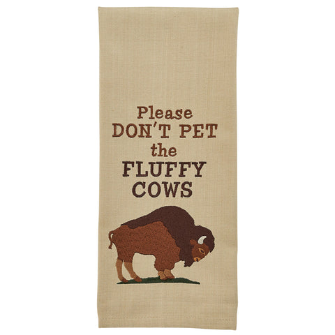 Fluffy Cows Dish Towel